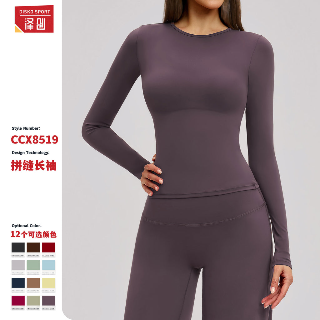 BRUSHED LONG SLEEVE YOGA TOP