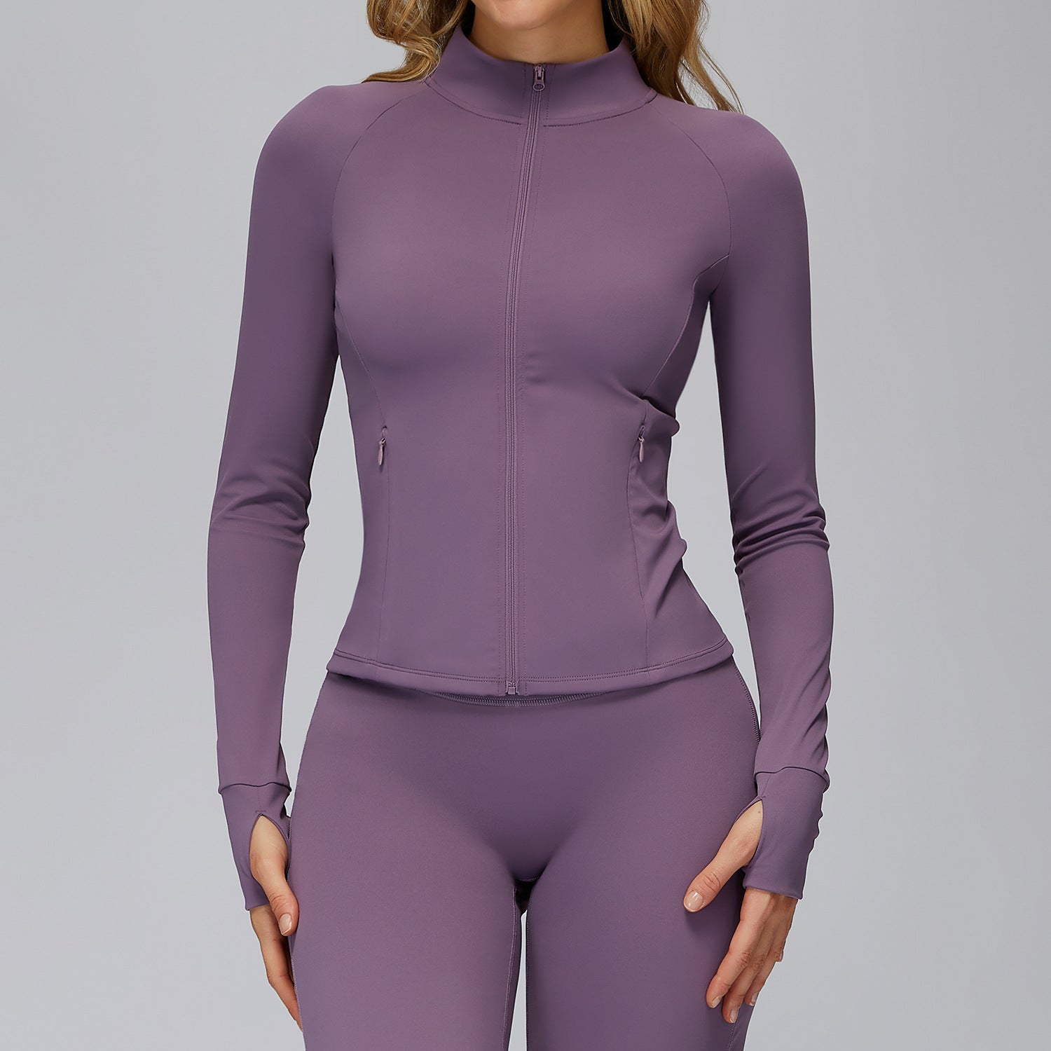 BRUSHED SEAMLESS YOGA JACKET