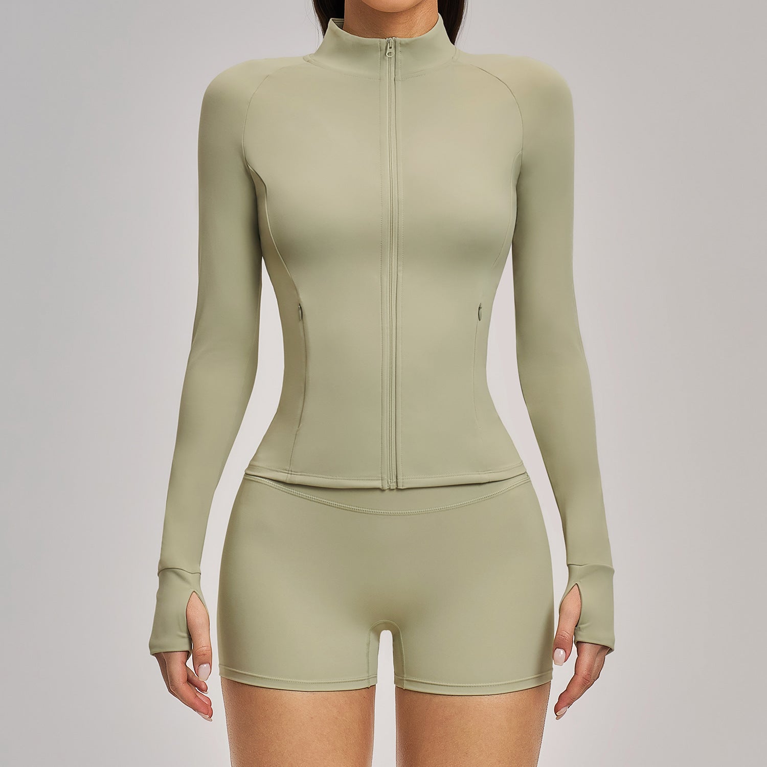 BRUSHED SEAMLESS YOGA JACKET