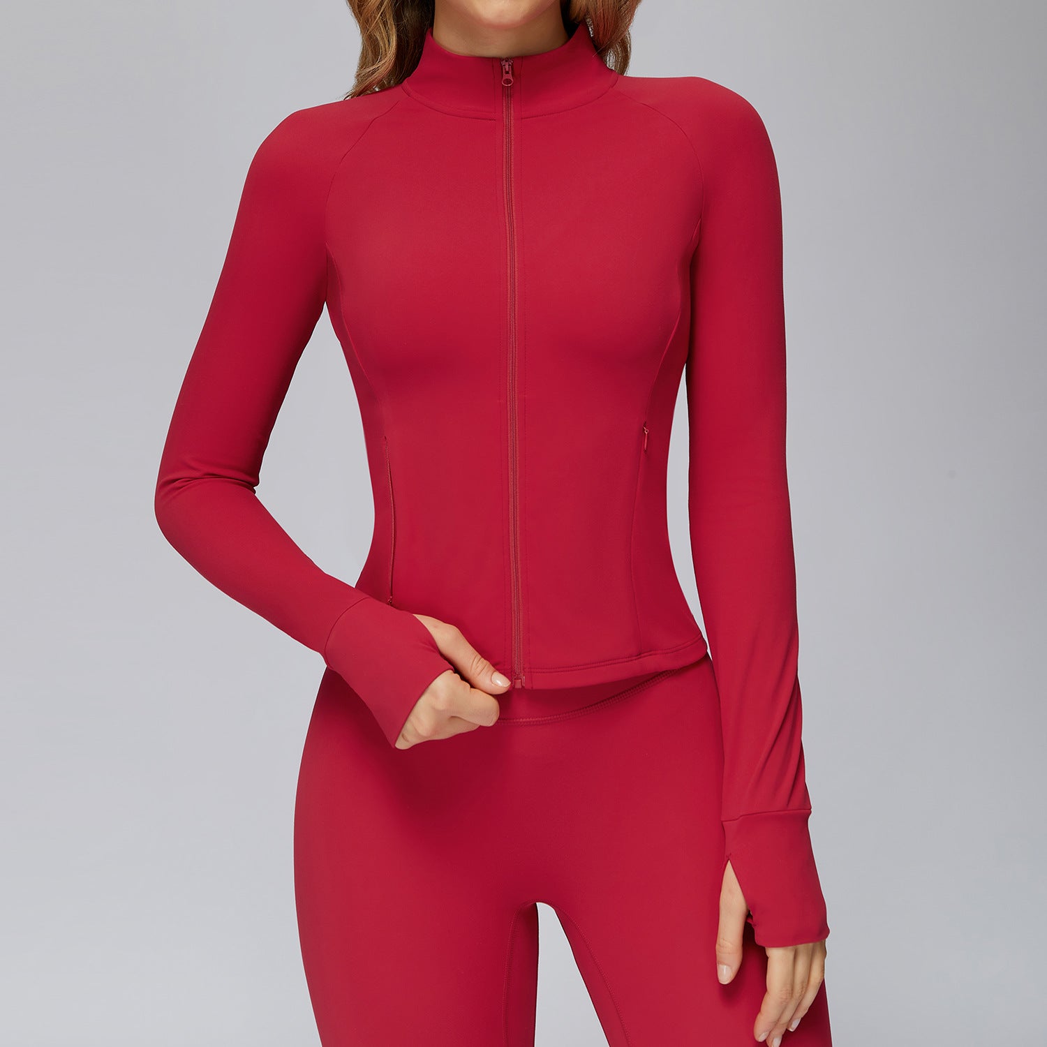 BRUSHED SEAMLESS YOGA JACKET