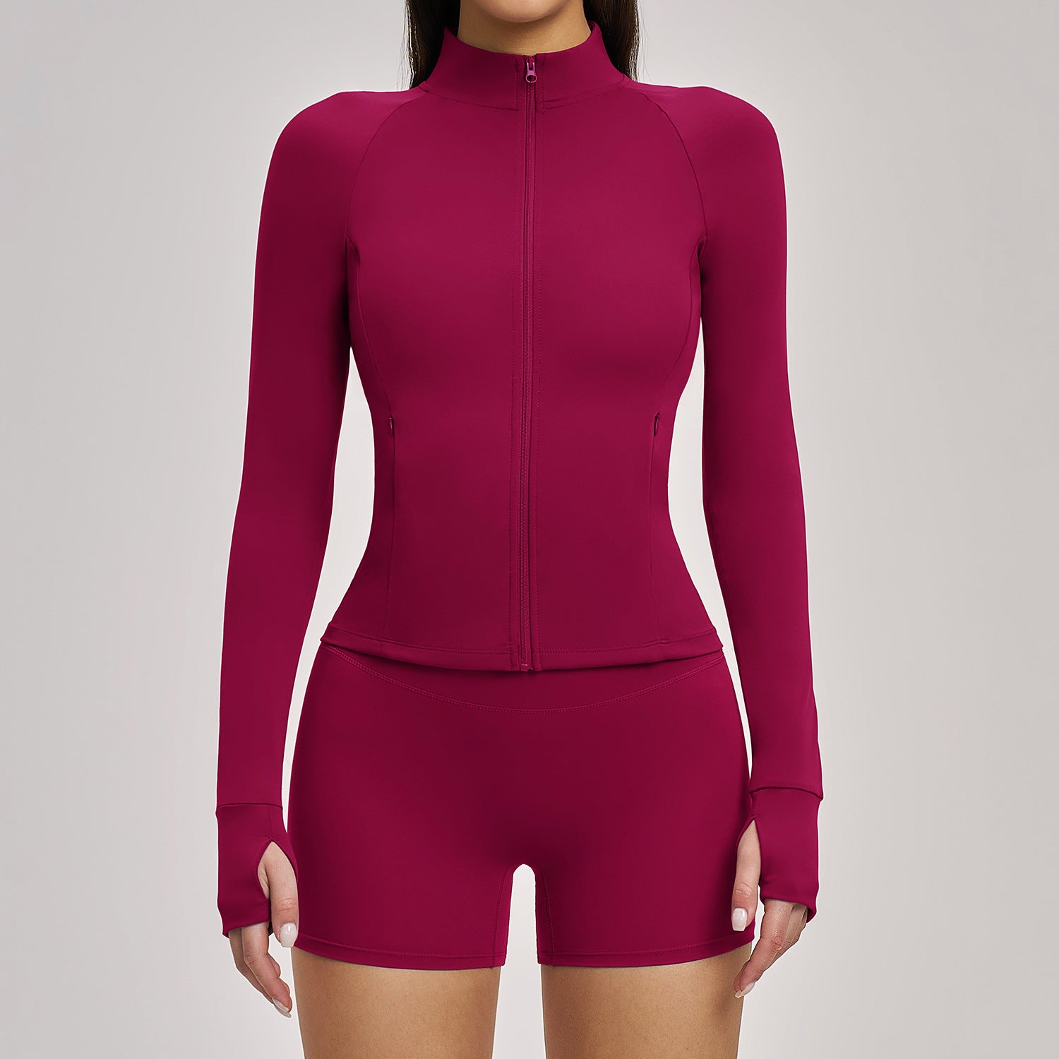 BRUSHED SEAMLESS YOGA JACKET