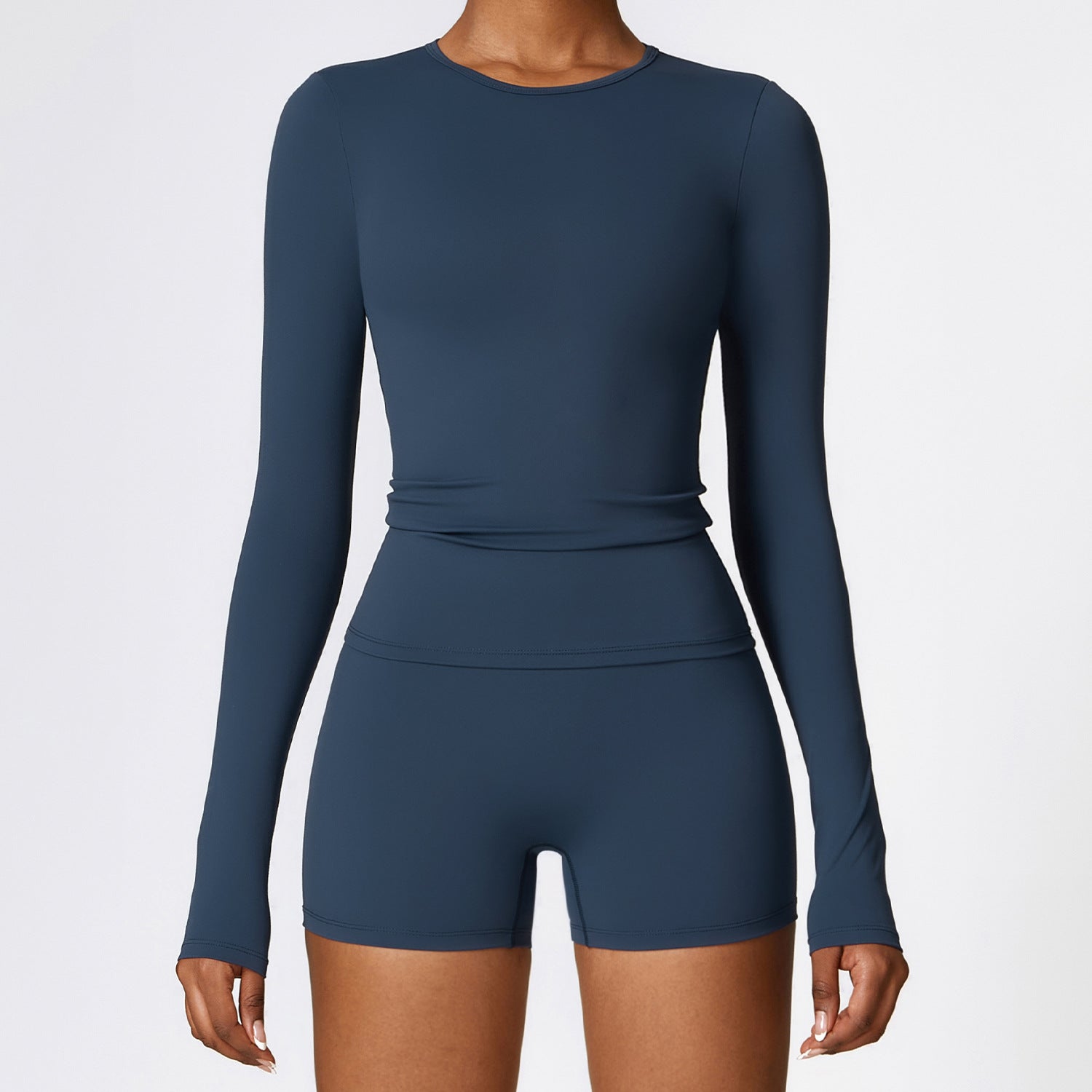 BRUSHED LONG SLEEVE YOGA TOP