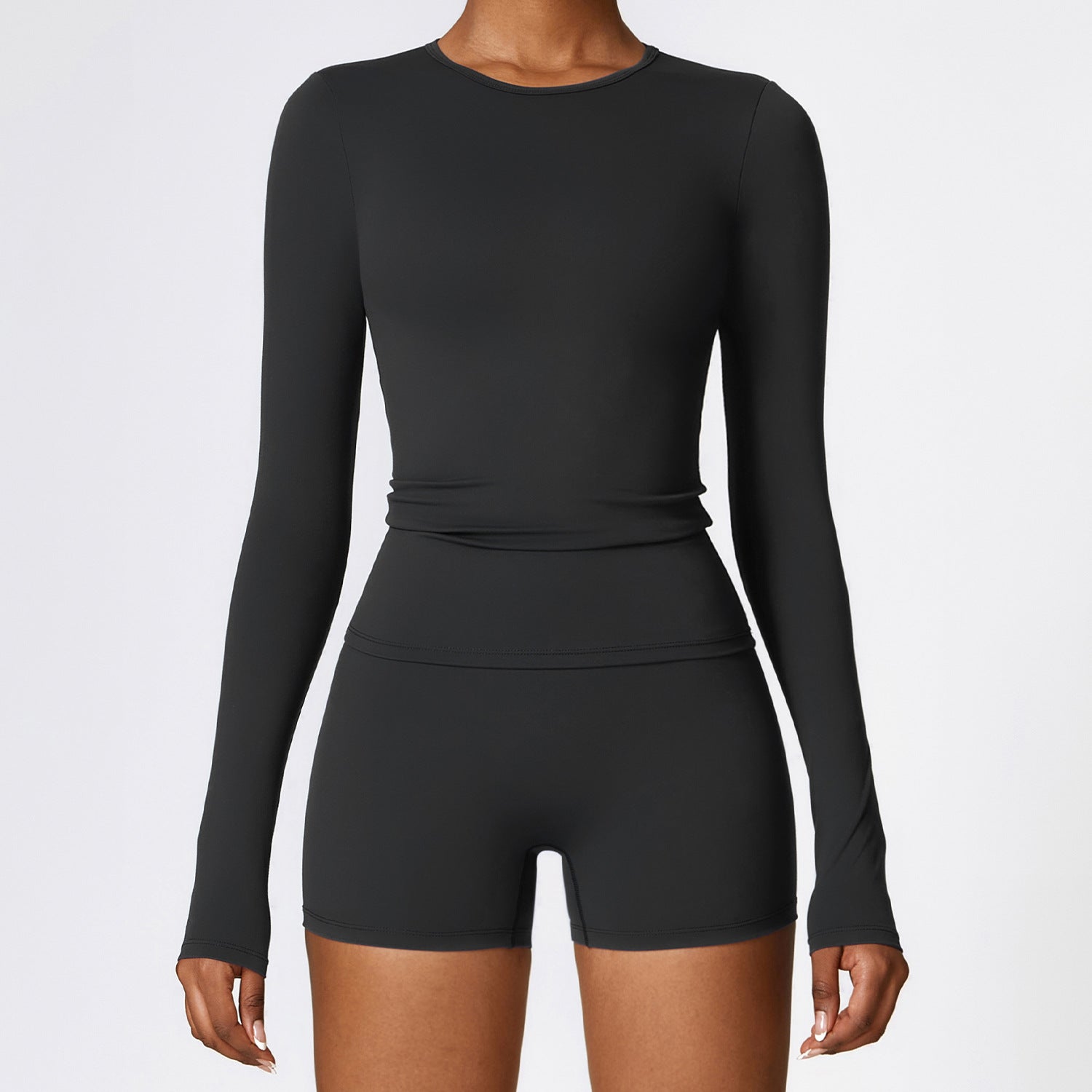 BRUSHED LONG SLEEVE YOGA TOP