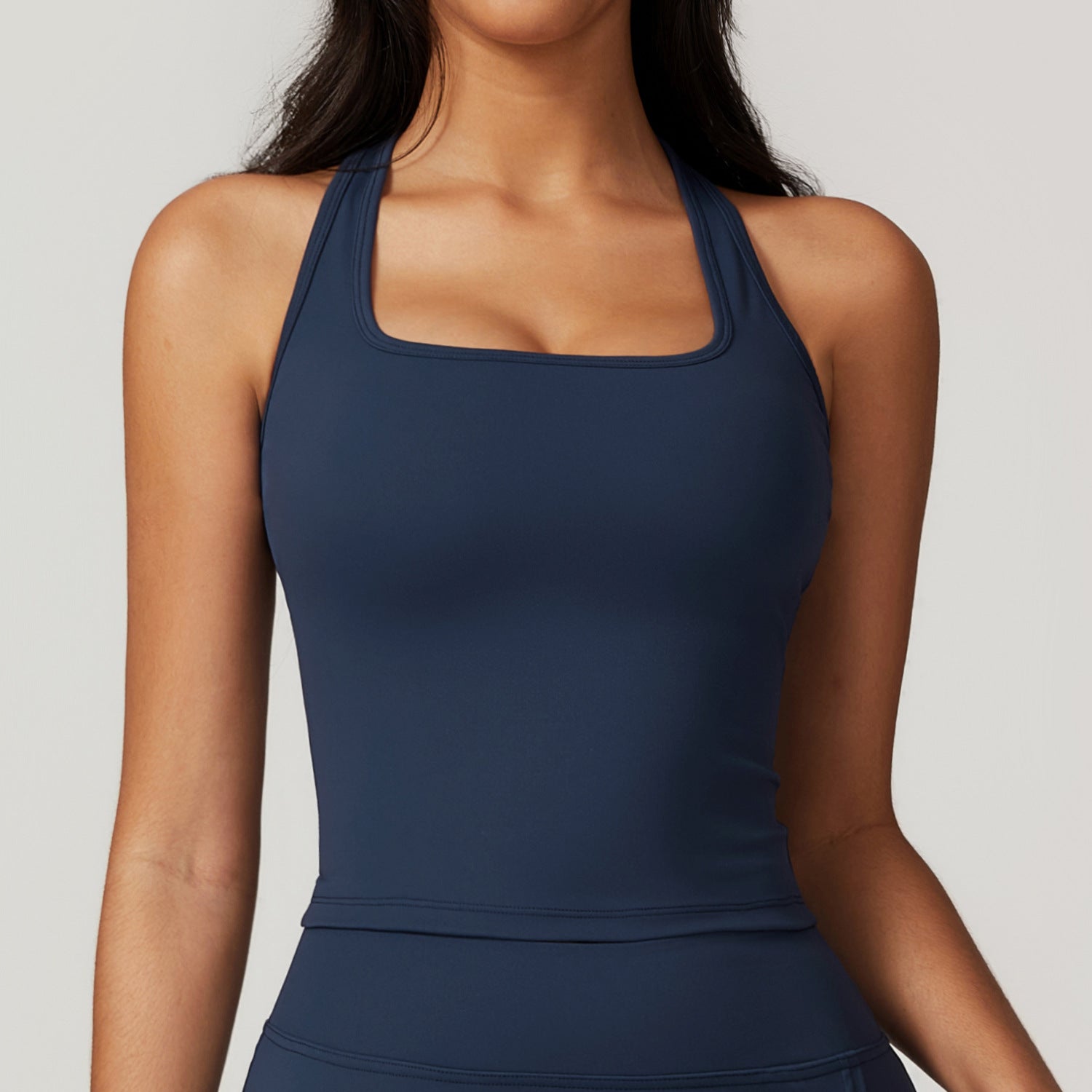 BRUSHED SEAMLESS YOGA TANK TOP