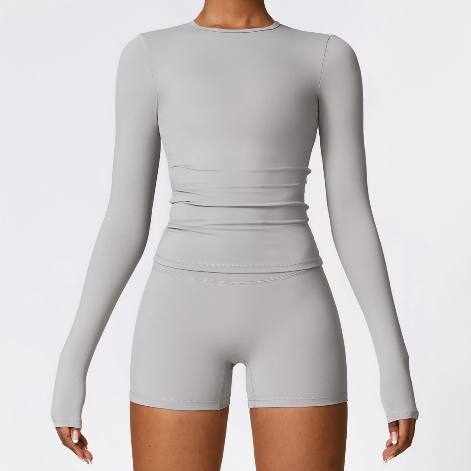 BRUSHED LONG SLEEVE YOGA TOP