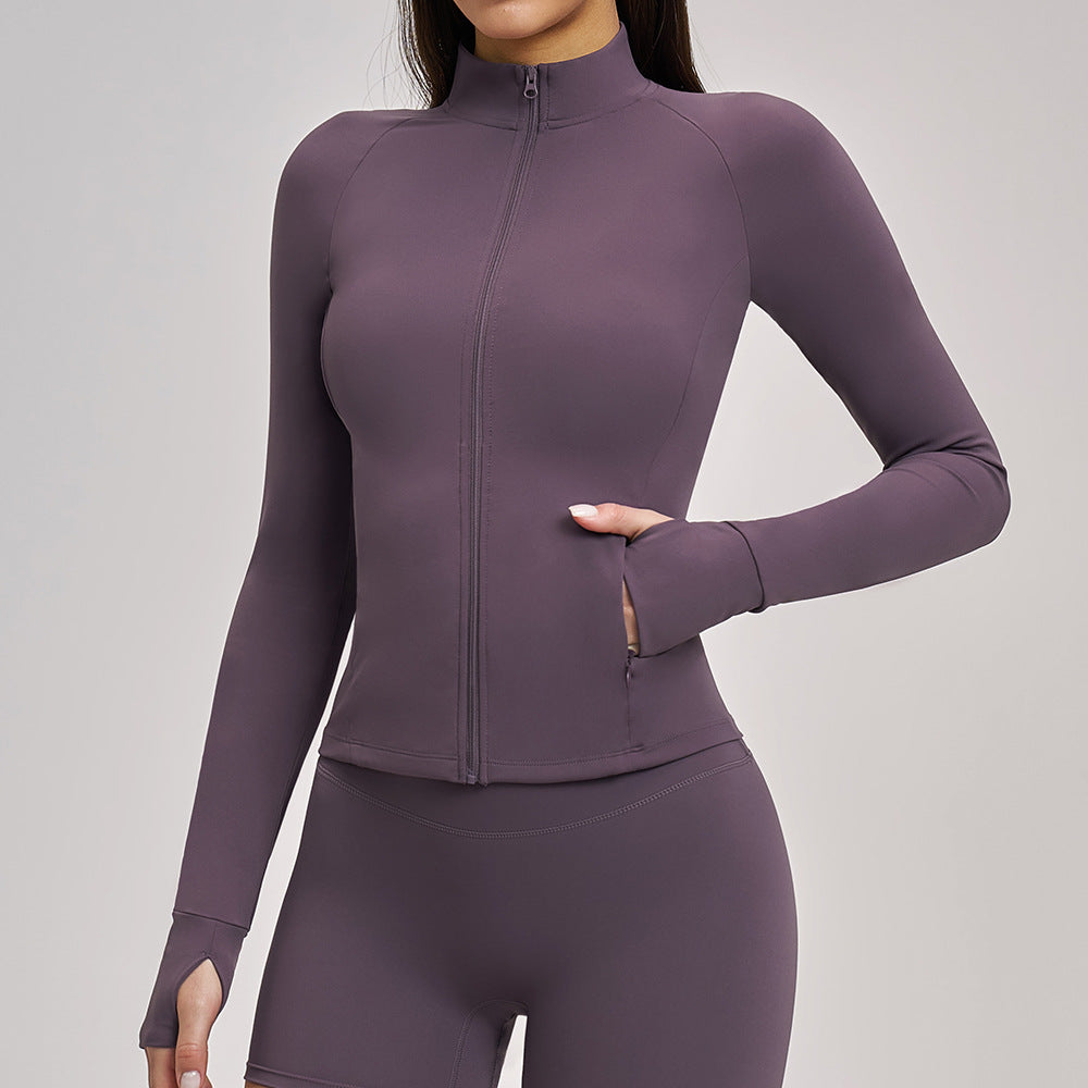 BRUSHED SEAMLESS YOGA JACKET