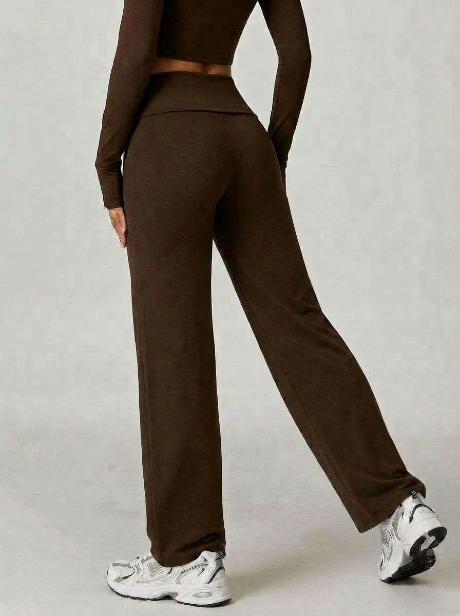 The Calma Postpartum Wide-Leg Trousers