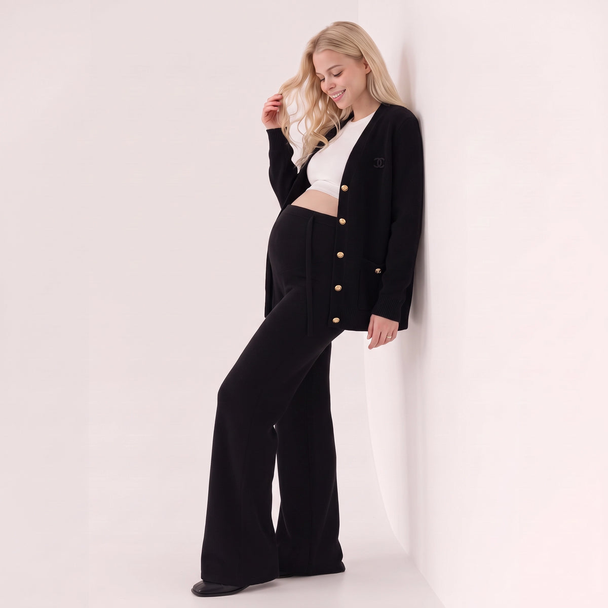 Soft Flare Maternity Trousers