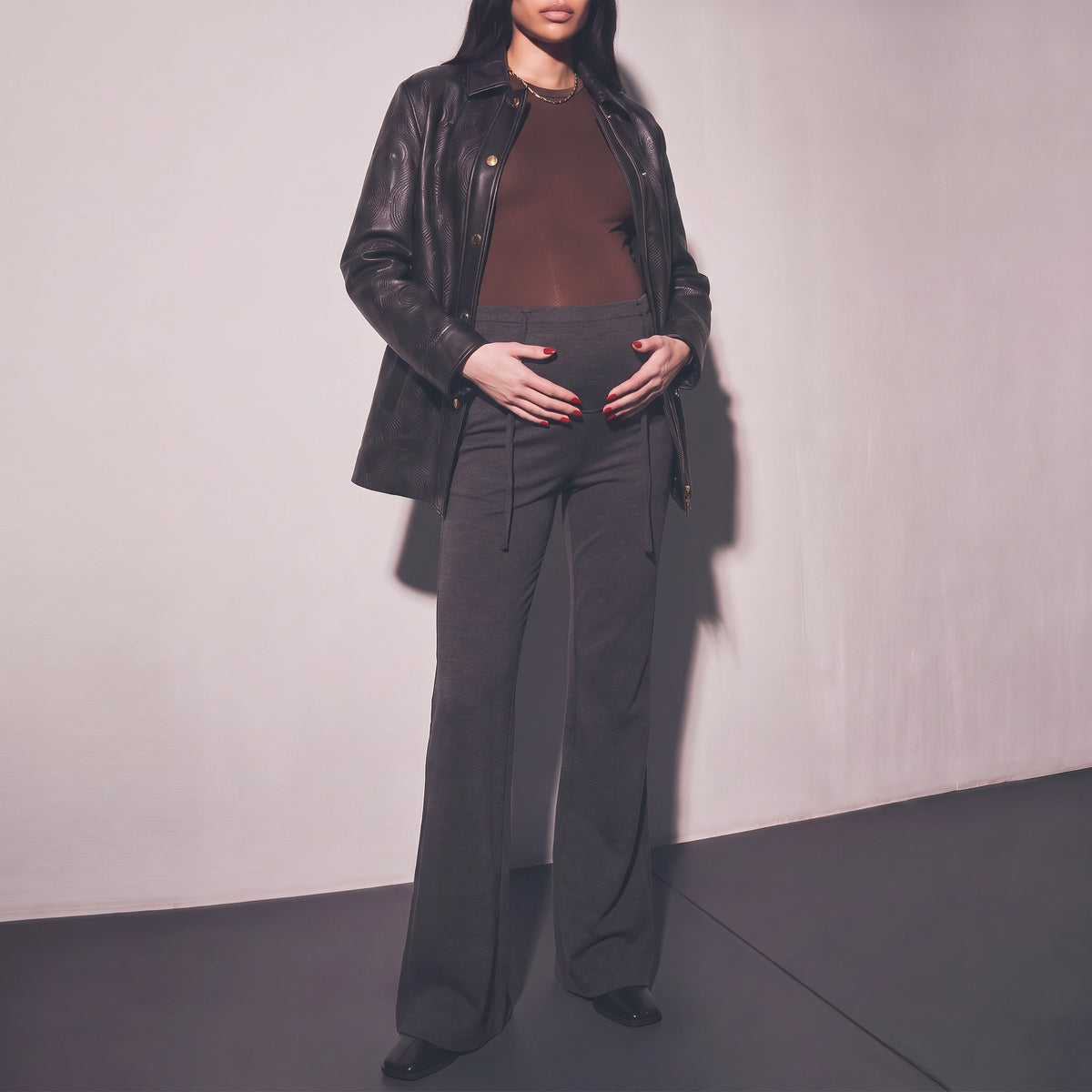 Soft Flare Maternity Trousers