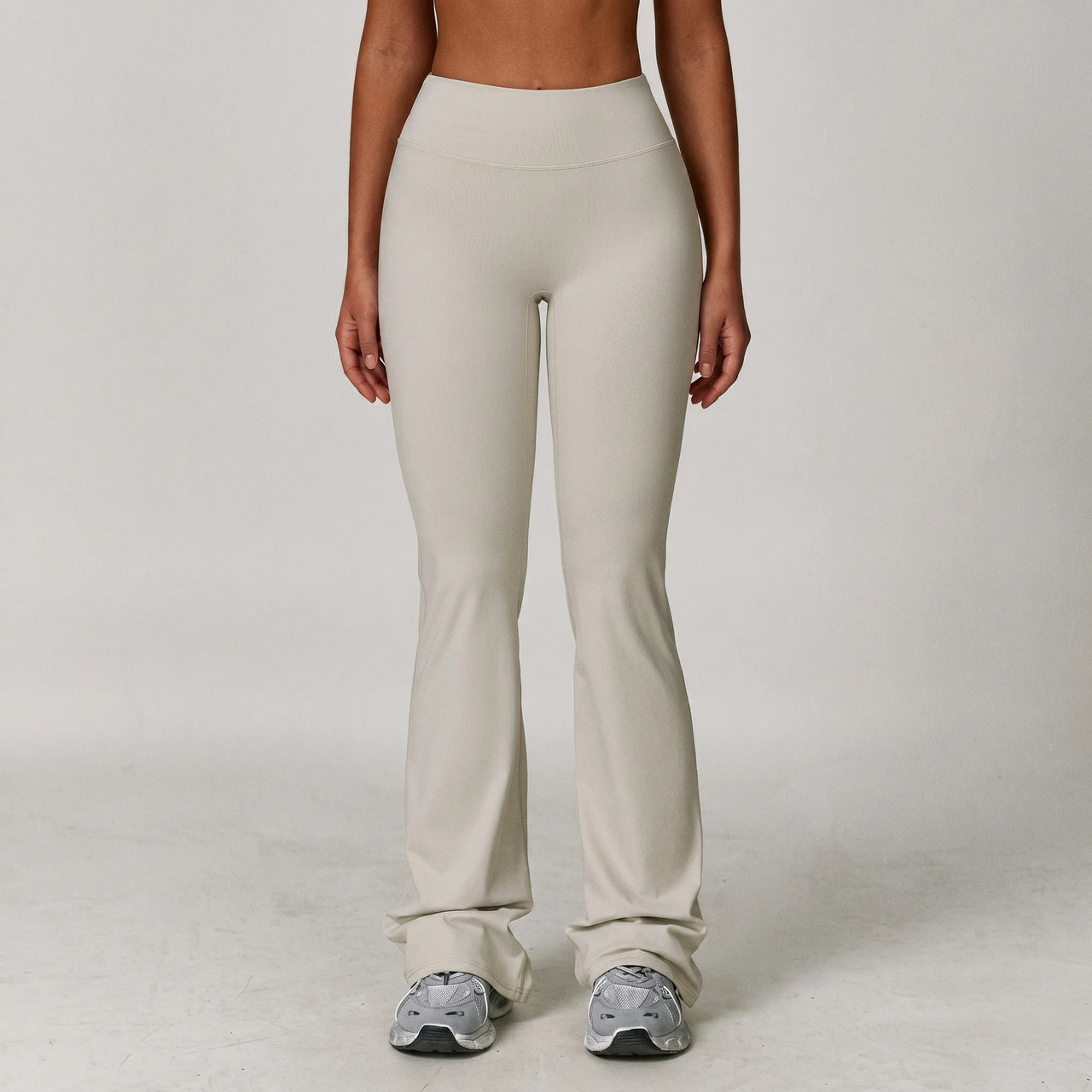 Stone Florecer high-waisted flare legging, front view