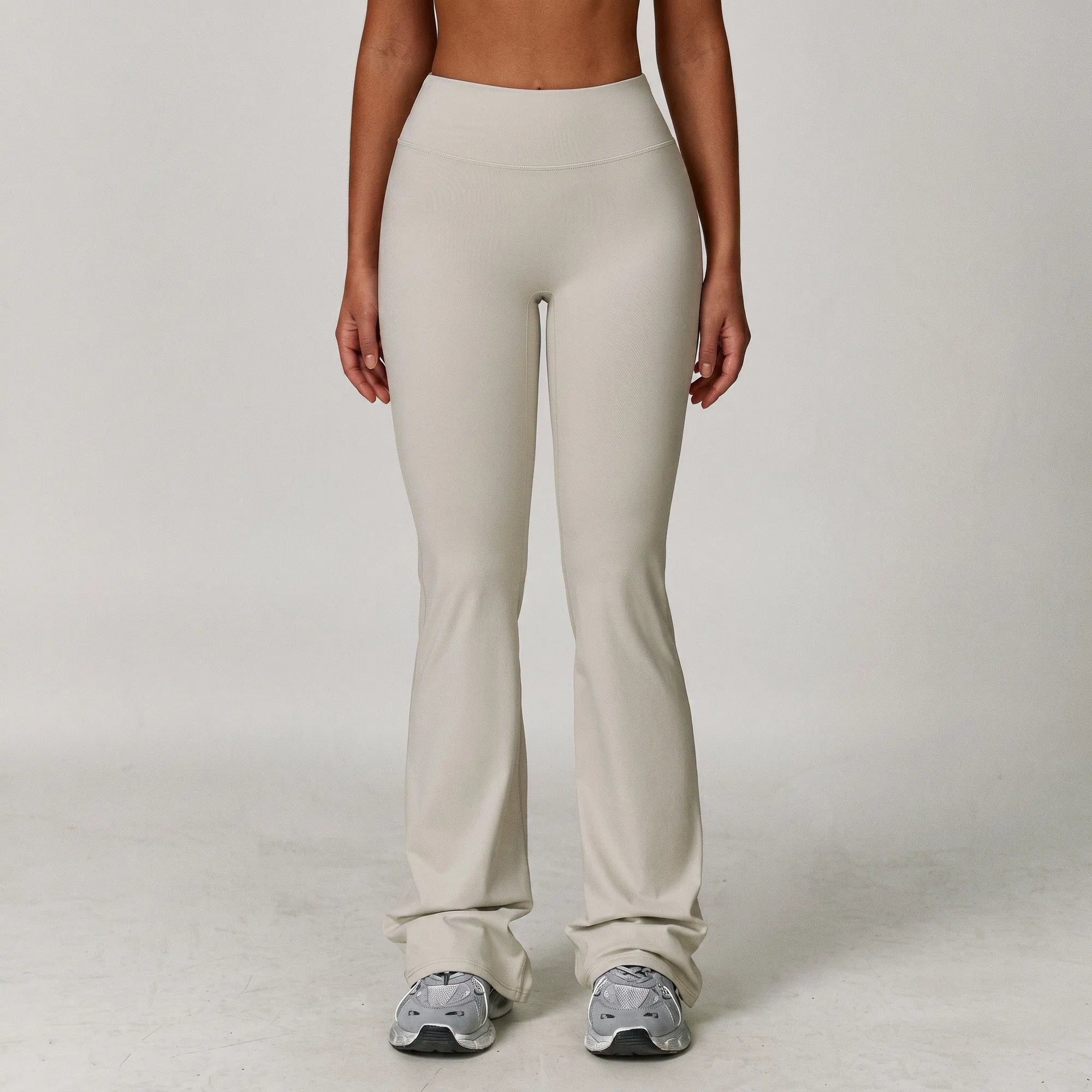 Stone Florecer high-waisted flare legging, front view