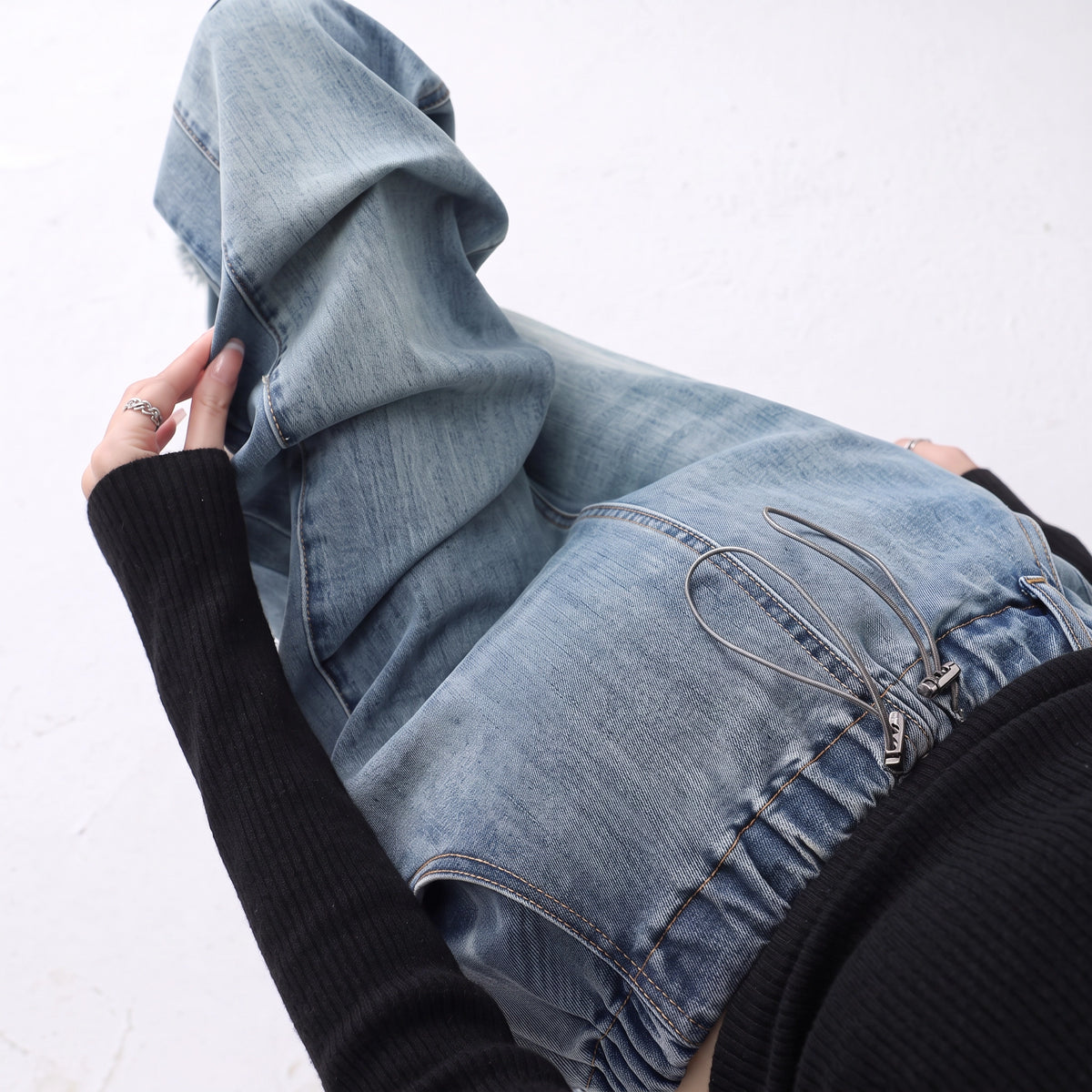 High-Waisted Wide-Leg Maternity Jeans
