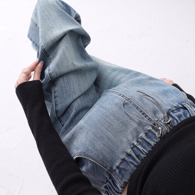 High-Waisted Wide-Leg Maternity Jeans