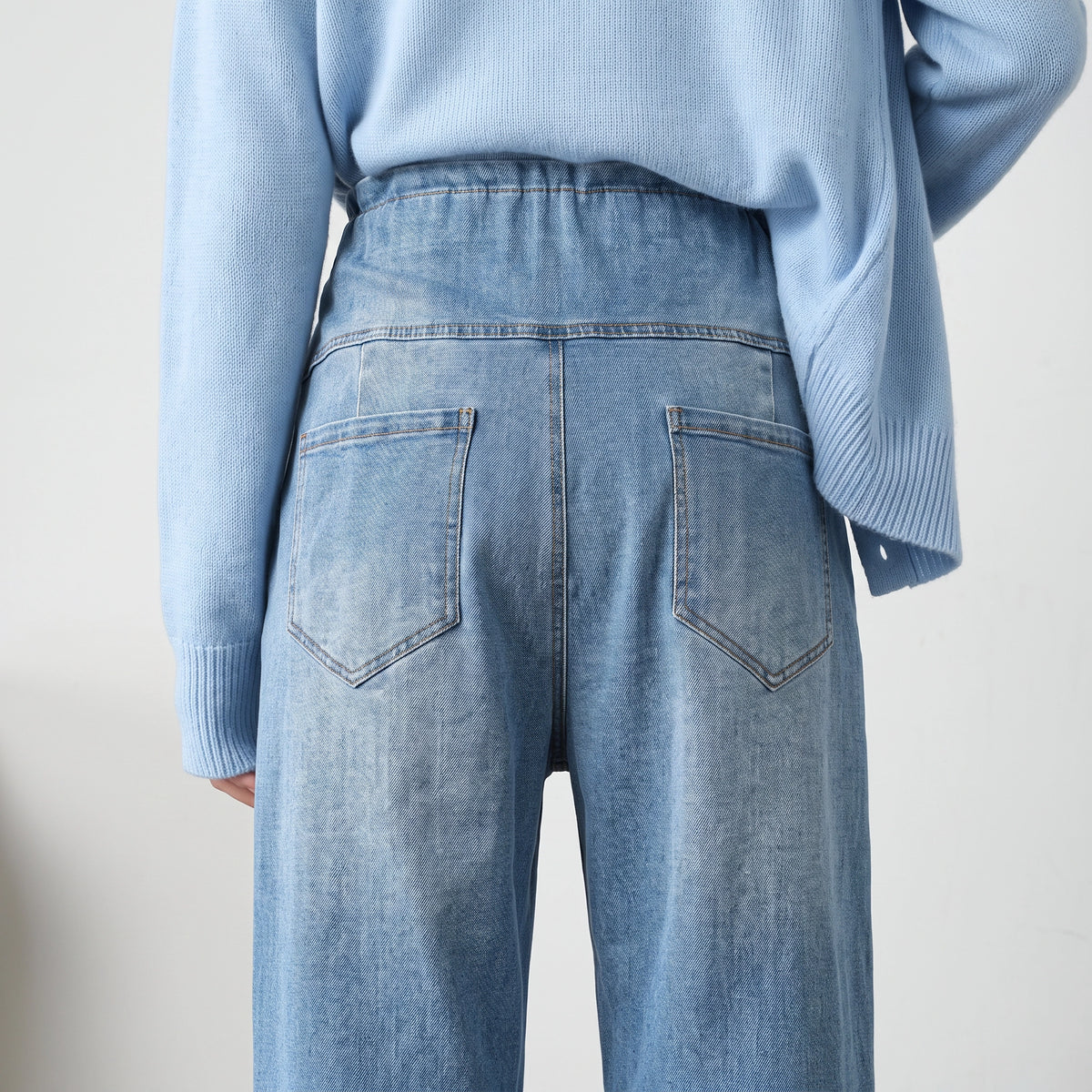 Over-Bump Wide-Leg Maternity Jeans