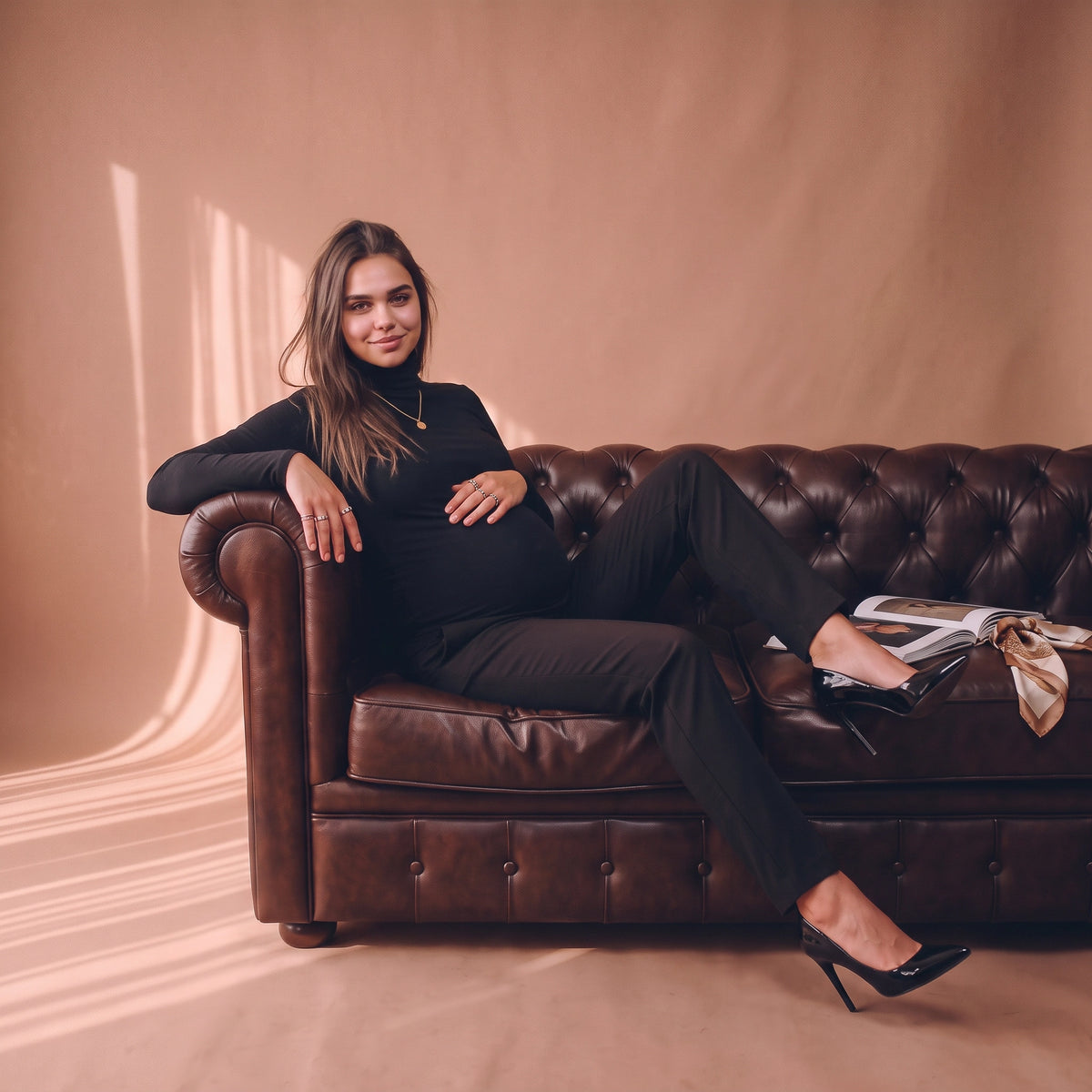 Straight-Leg Maternity Trousers