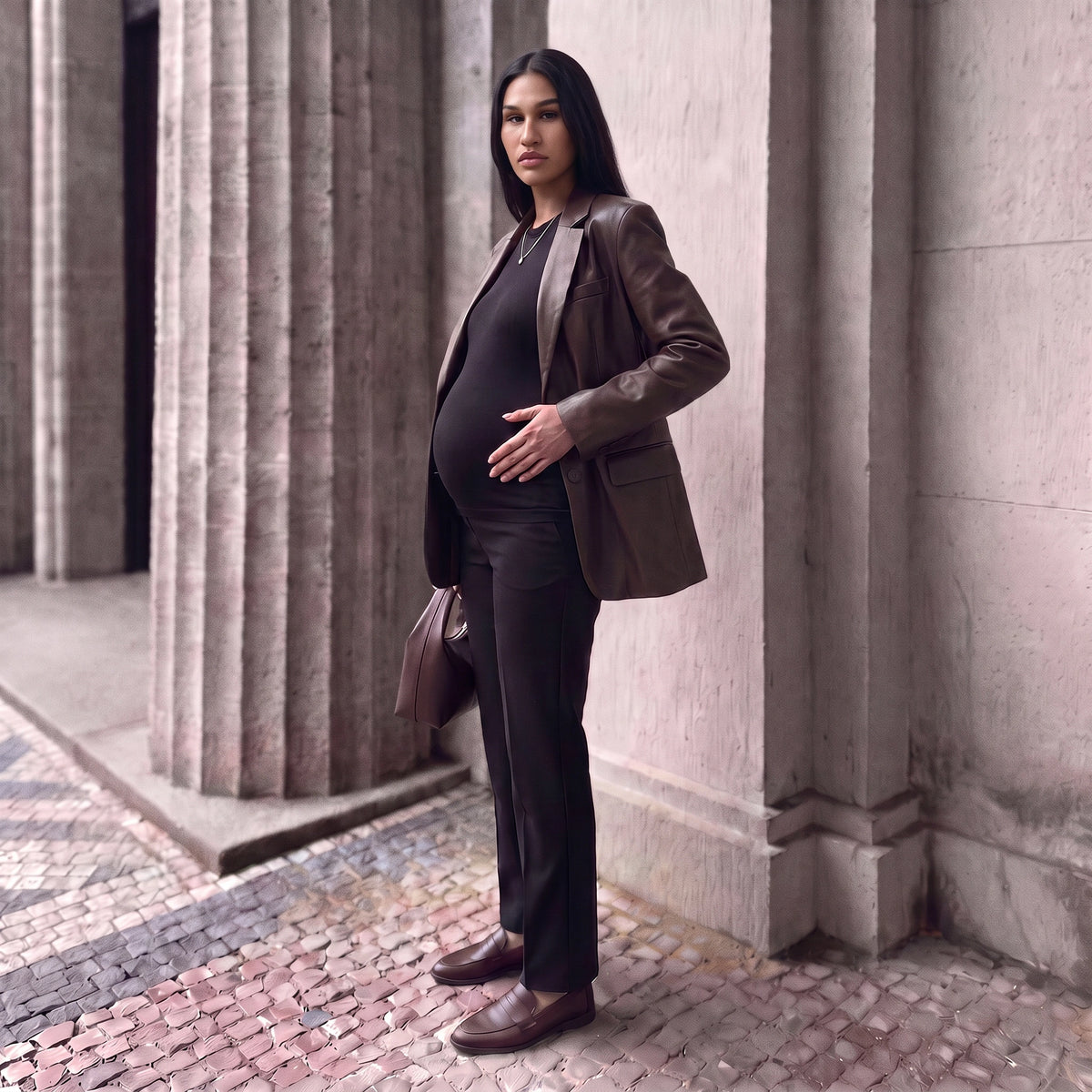 Straight-Leg Maternity Trousers