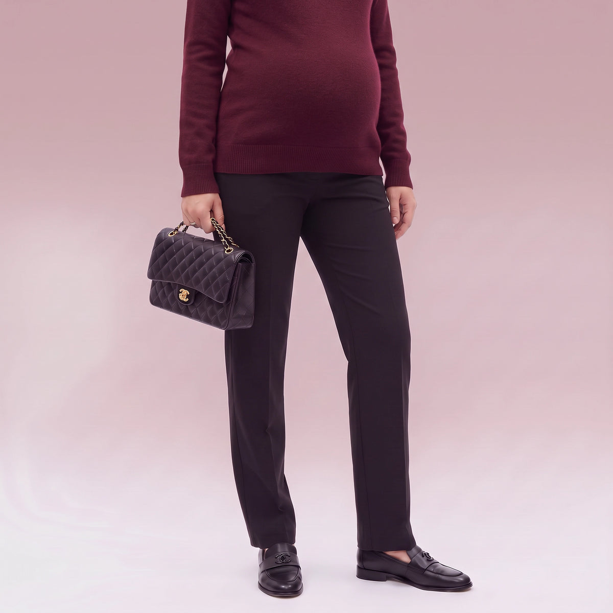 Straight-Leg Maternity Trousers