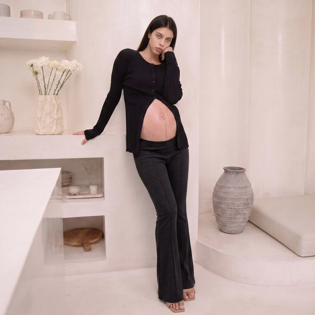Tailored Flare Maternity Trousers