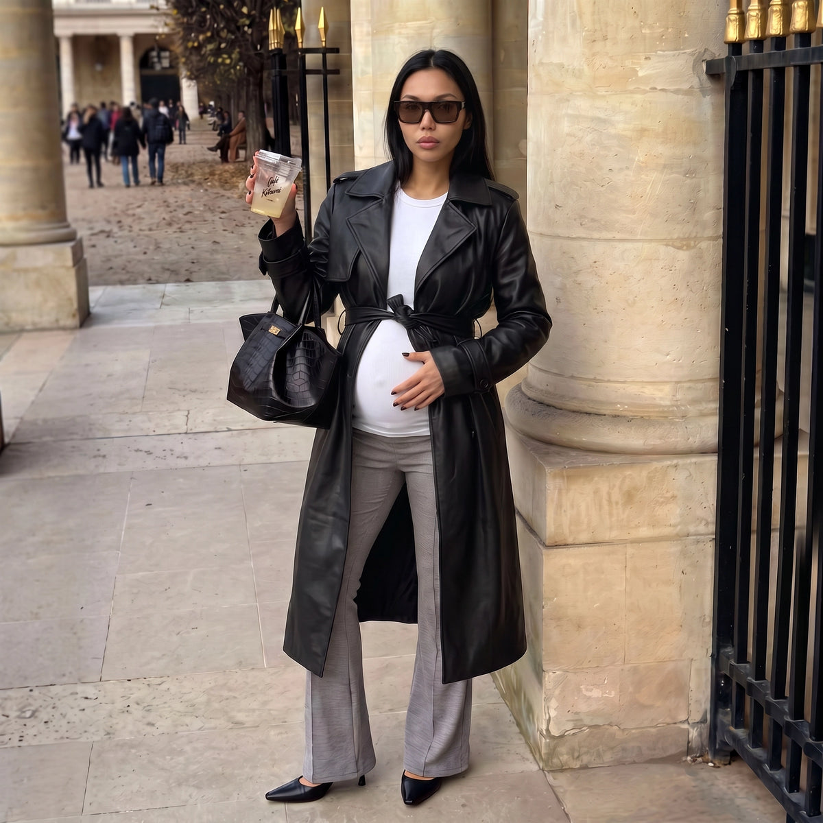 Tailored Flare Maternity Trousers
