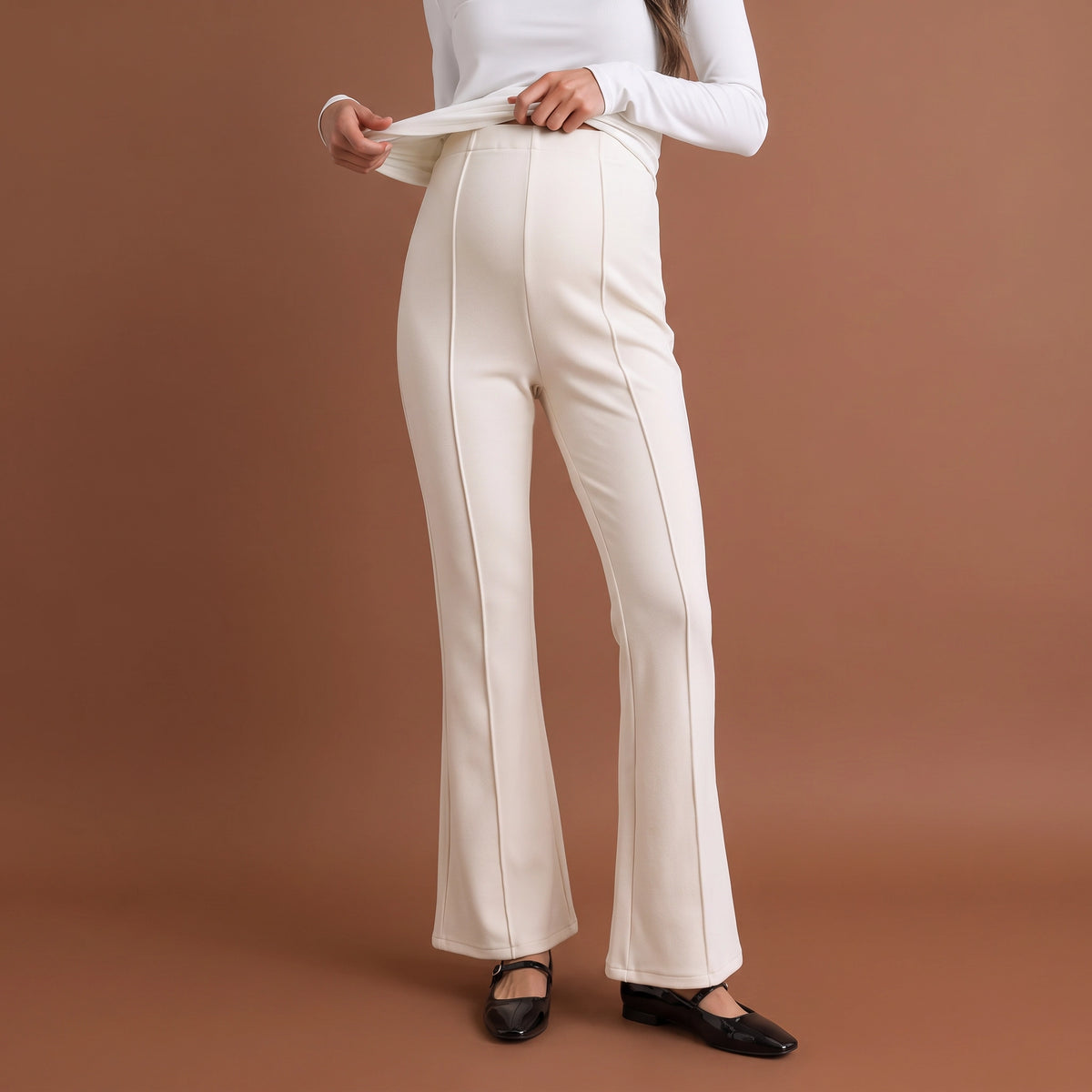 Tailored Flare Maternity Trousers