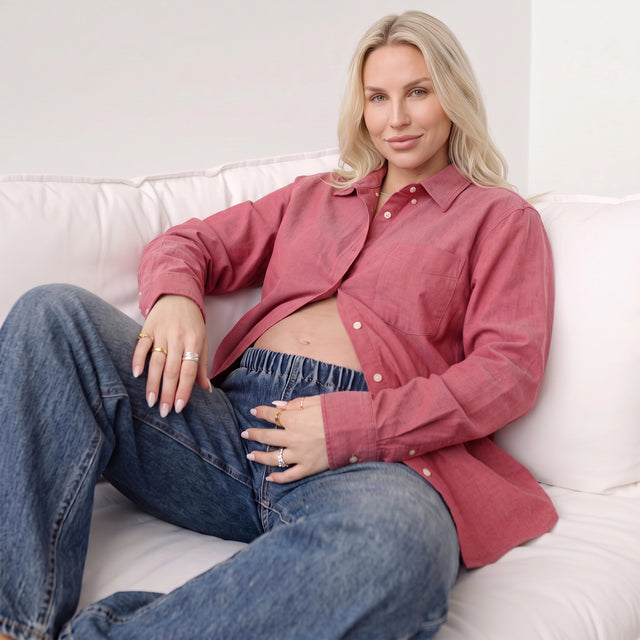 Vintage Wide-Leg Maternity Jeans