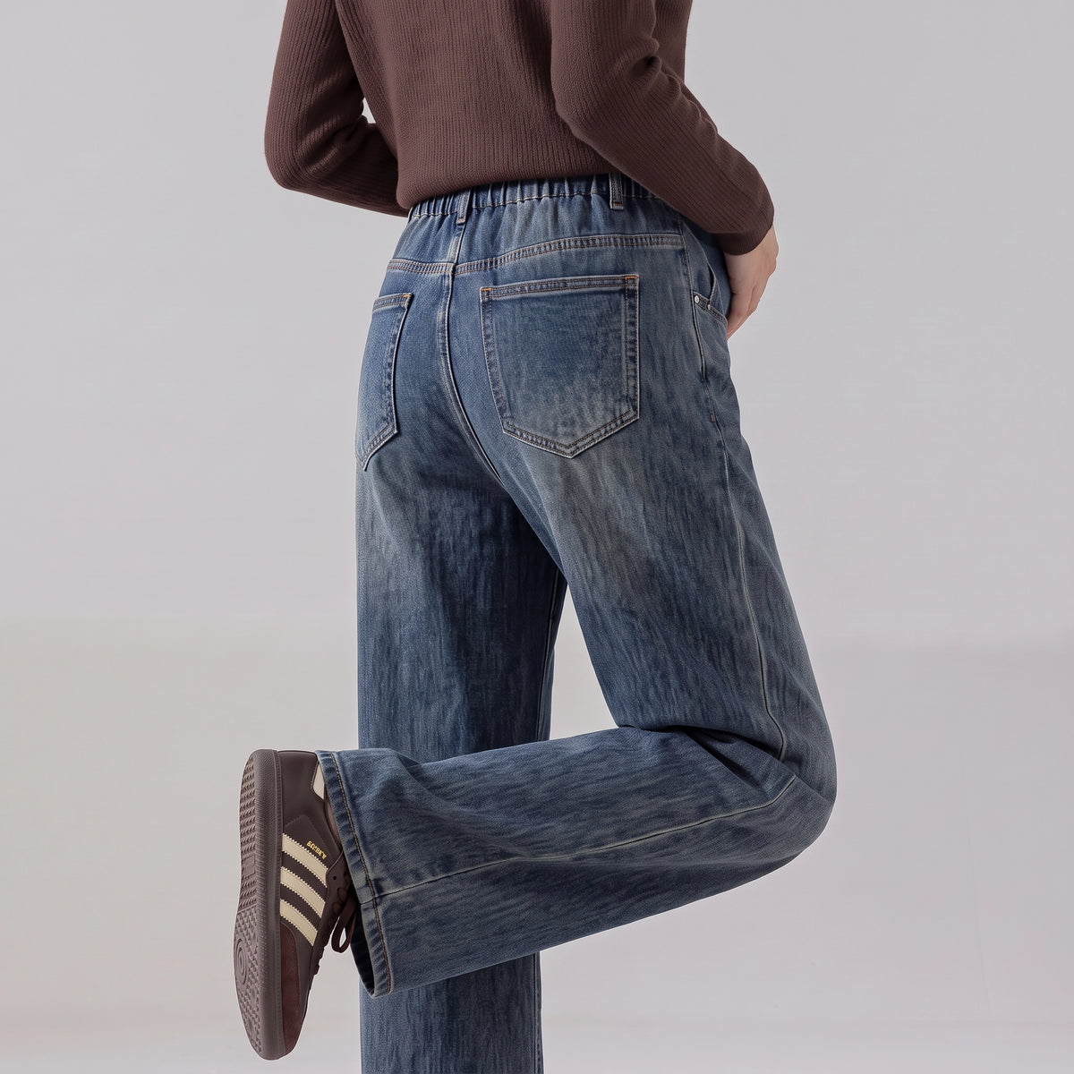 Vintage Wide-Leg Maternity Jeans