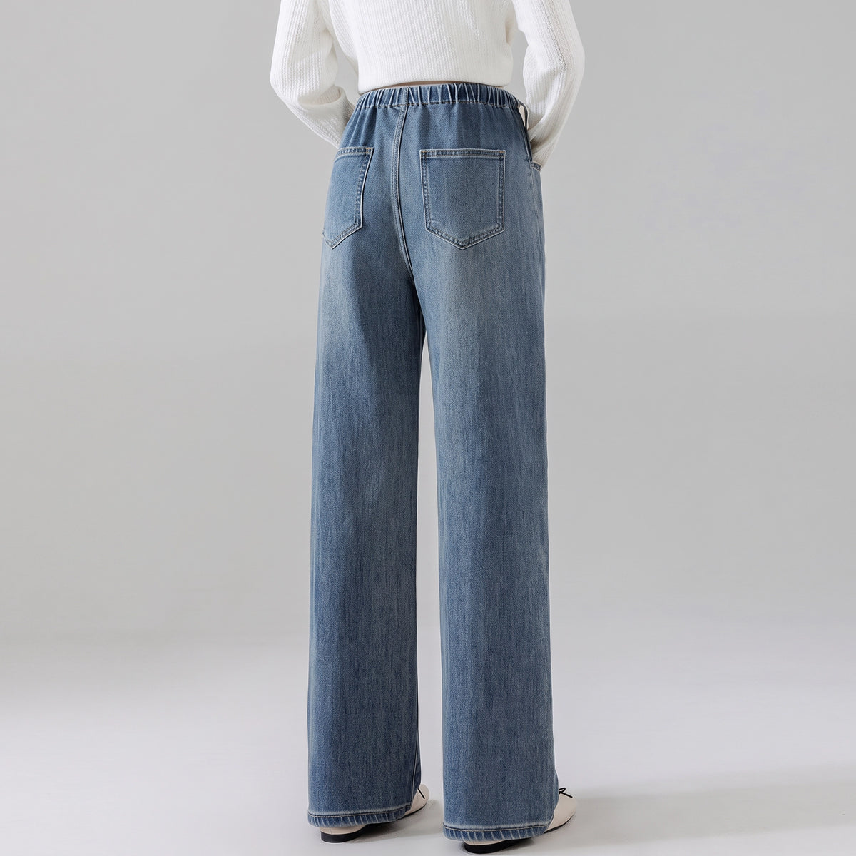 Vintage Wide-Leg Maternity Jeans