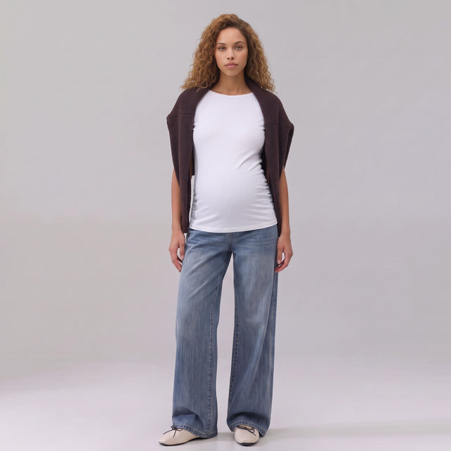 Vintage Wide-Leg Maternity Jeans
