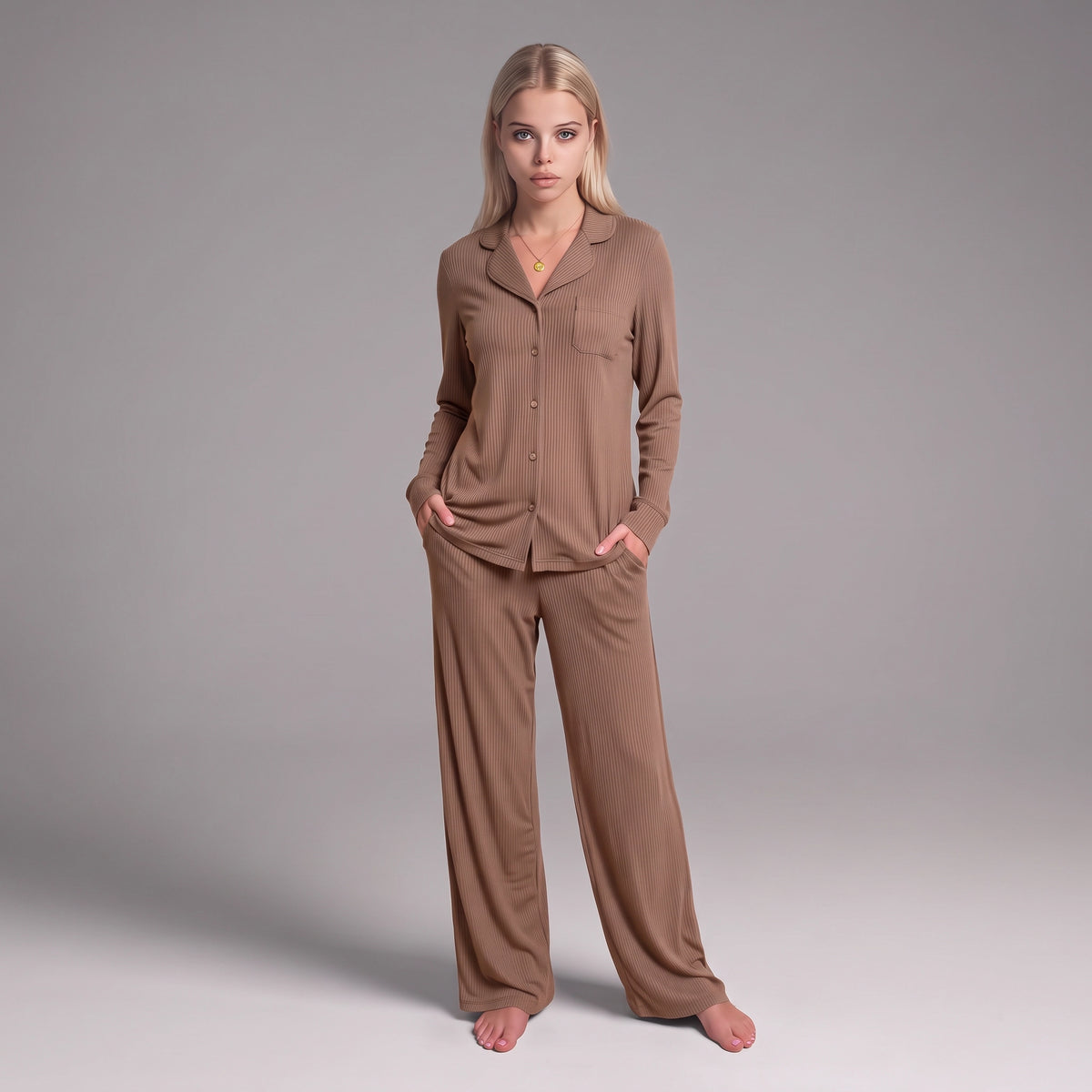 Button-Front Lounge Set