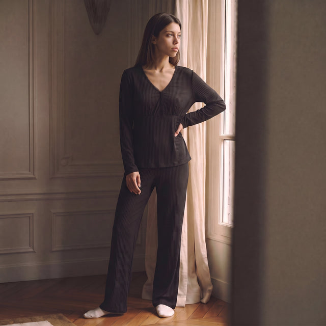Cross-Front Nursing Pyjama Set