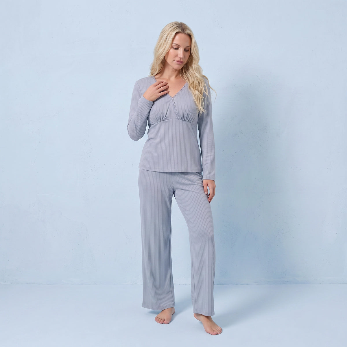 Cross-Front Nursing Pyjama Set
