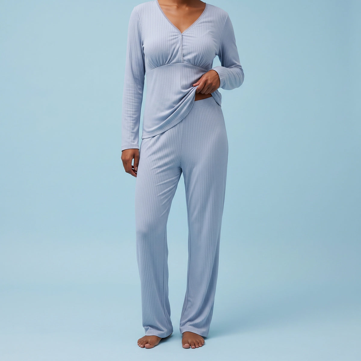 Cross-Front Nursing Pyjama Set