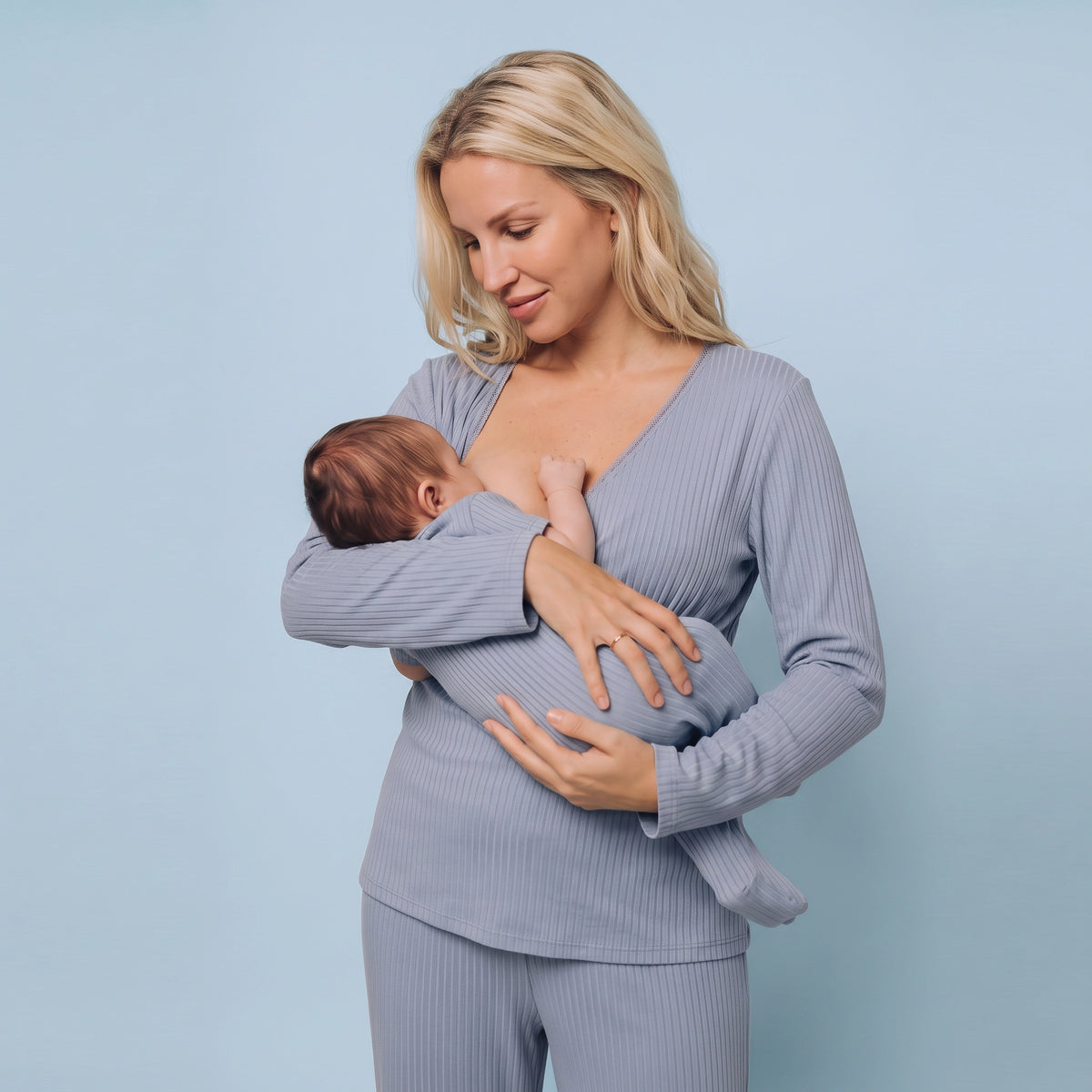 Cross-Front Nursing Pyjama Set
