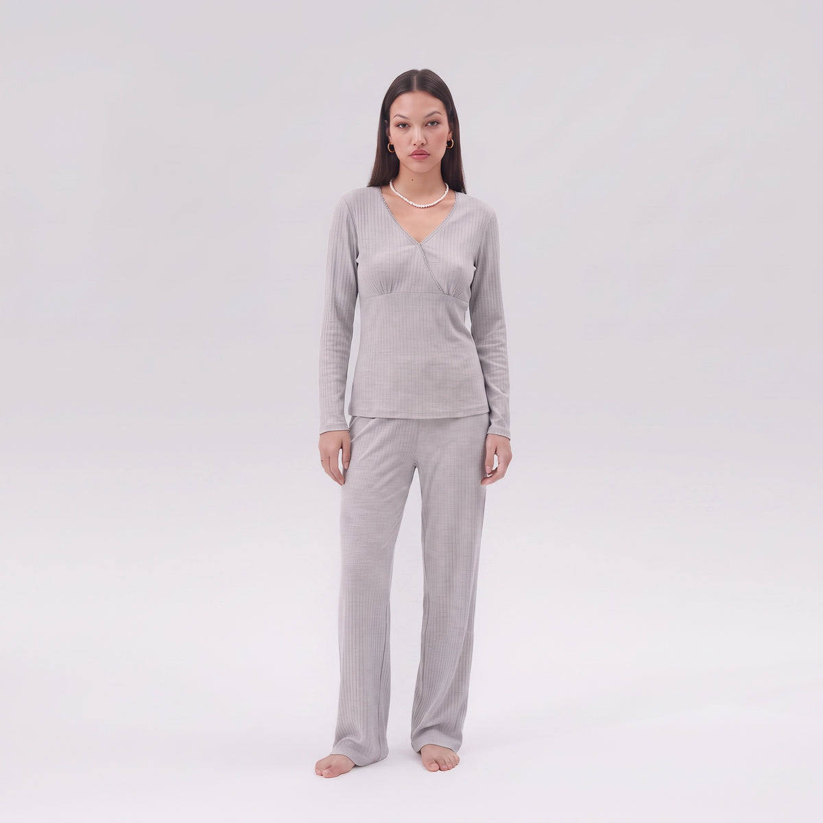 Cross-Front Nursing Pyjama Set