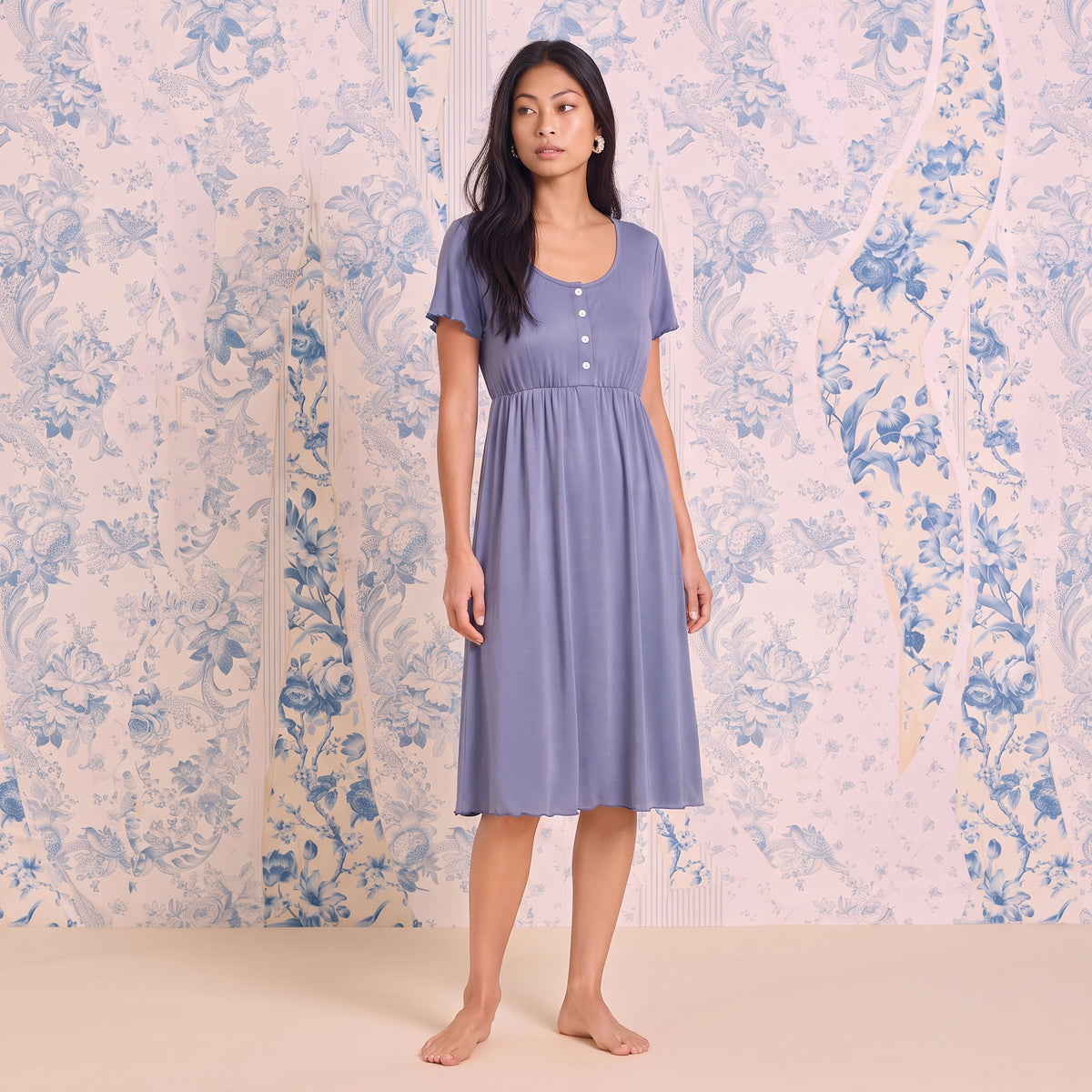Long Nursing Nightdress