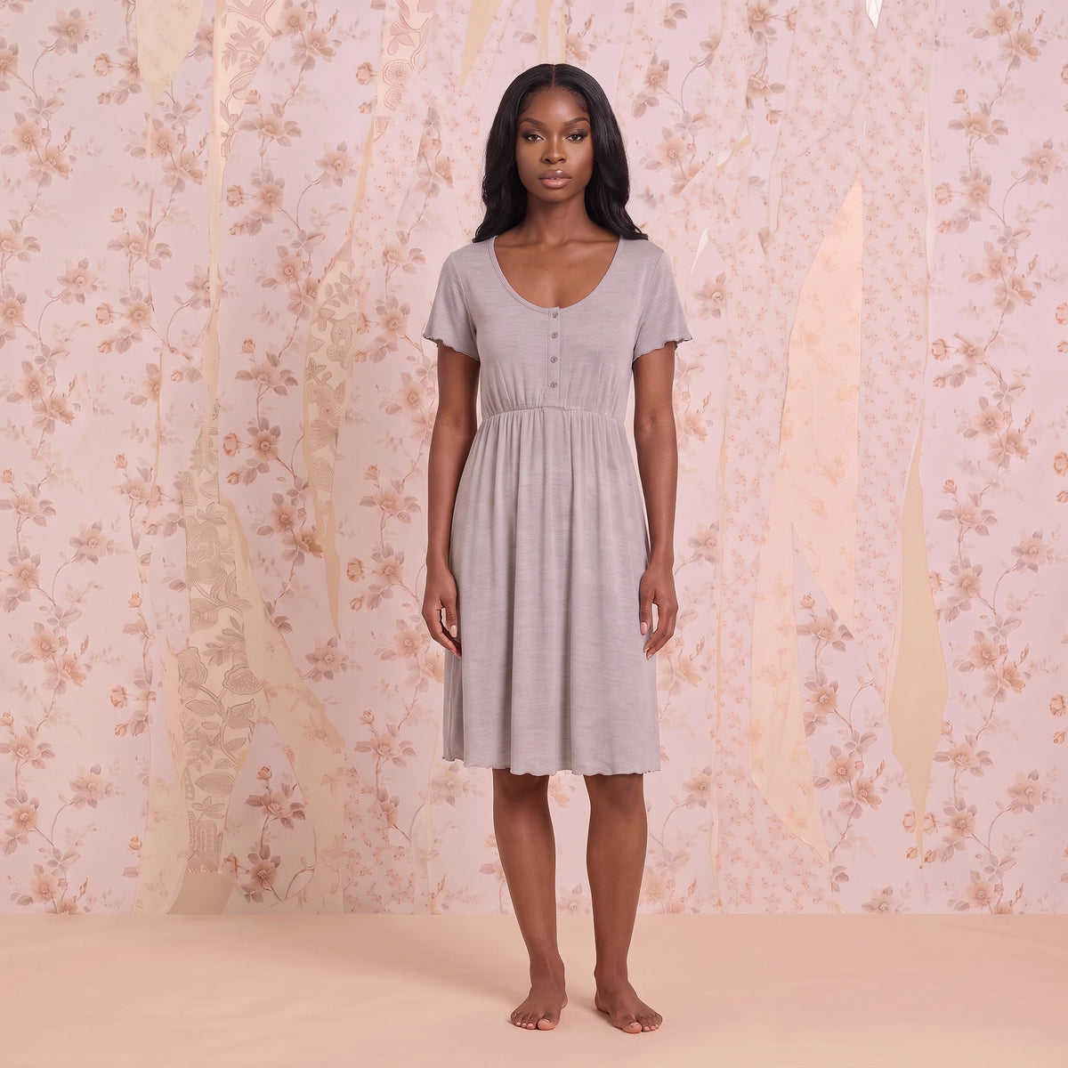 Long Nursing Nightdress